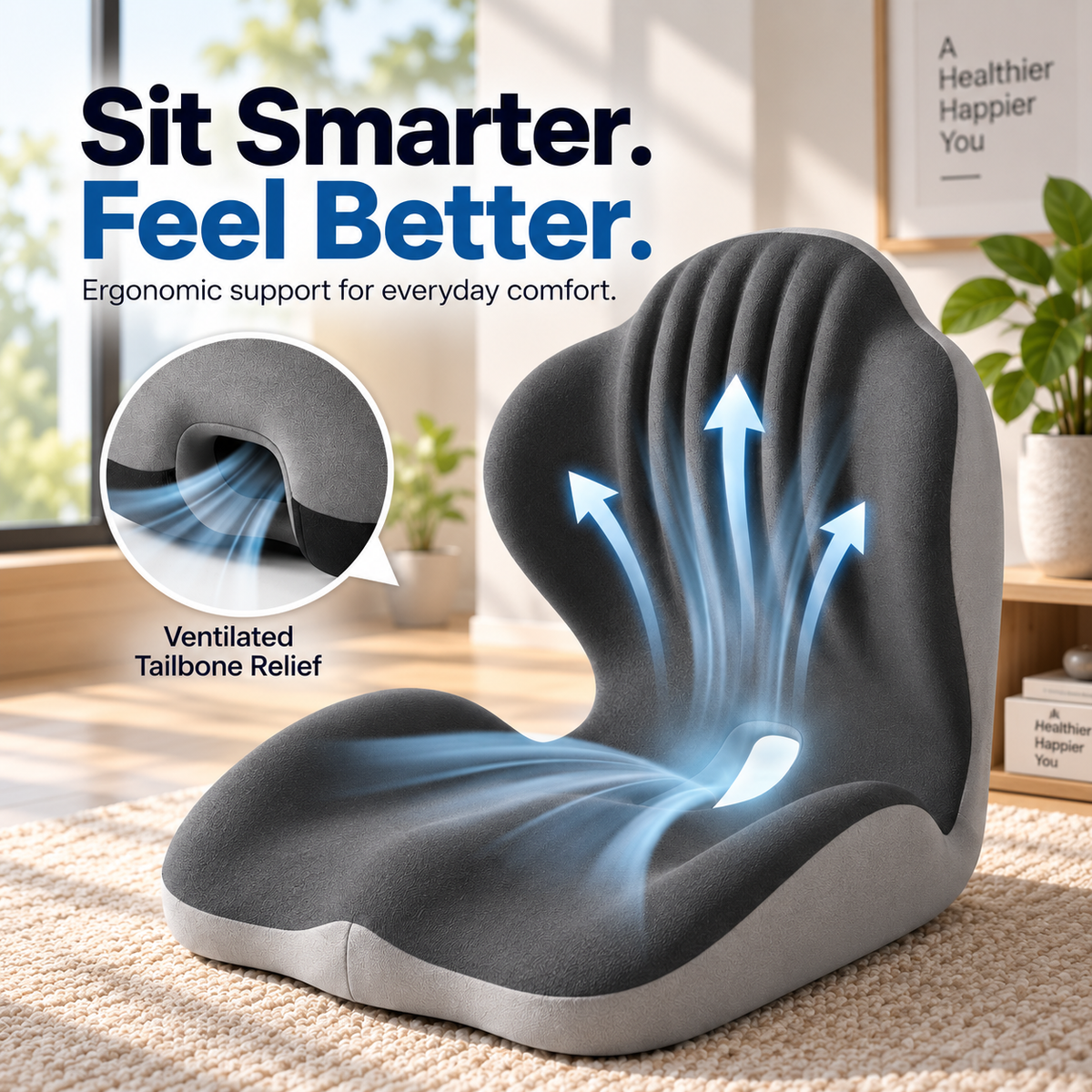 My Cushion Ergonomic Seat Back Support