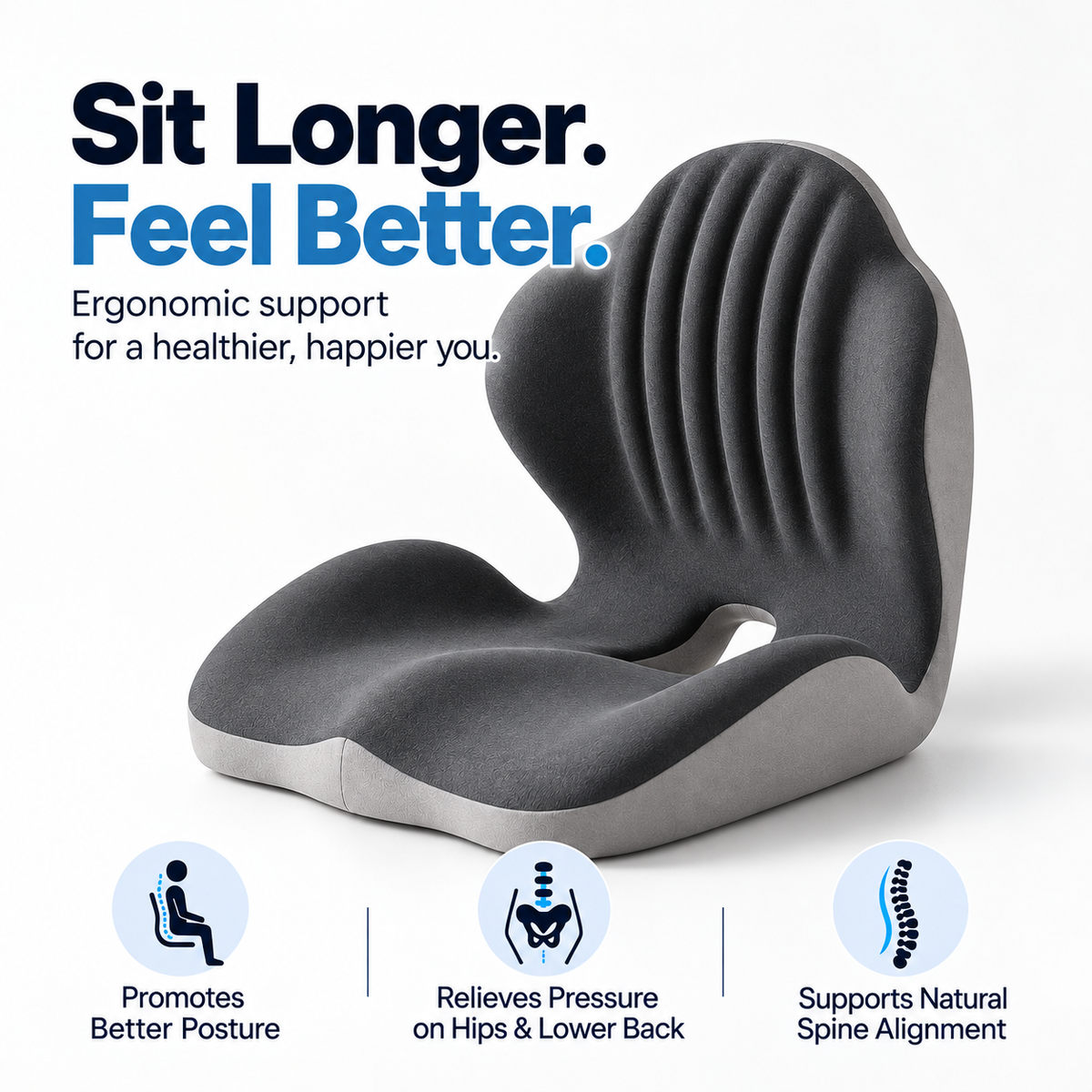 My Cushion Ergonomic Seat Back Support